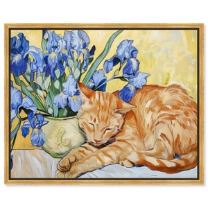 Art Remedy Blissful Nap Rustic Chic Farmhouse Wall Art Framed - 1 of 4