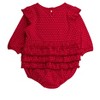 RuffleButts Baby Toddler Girls Long Sleeve Flutter Bubble Romper - 2 of 2