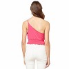 Women's One Shoulder Crop Top - entro - 3 of 4