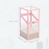Unique Bargains Dustproof Faux Pearl Decor Clear Makeup Brush Holder with Lid 1 Pc - 3 of 4