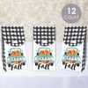 Big Dot of Happiness Happy Fall Truck - Harvest Pumpkin Gift Favor Bags - Party Goodie Boxes - Set of 12 - 2 of 4