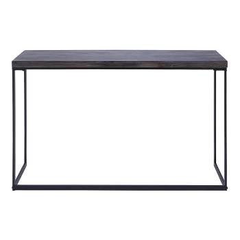 Contemporary Metal Console Table Brown - Olivia & May
