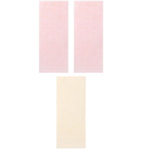 REGALWOVEN 3 Pack Solid Striped Soft Absorbent Bathroom Hand Towels for Hand, Face 14" x 30" - 1 of 4