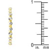 Slickblue 1.15 Ct. Golden Lace Eternity Band, .925 Sterling Silver, 18K Gold Plated, Sizes 7-10 - 4 of 4