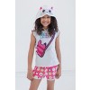 Gabby's Dollhouse Pandy Paws Girls Hooded Tank Top and Dolphin Shorts Outfit Set Toddler - 2 of 4