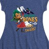 Girls' - Santiago of The Sea - Bonnie Bones Swabs Fit & Flair Cap Sleeve Dress - 2 of 3