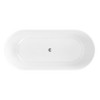 Cesicia 67 in-L  x 30 in-W  x 23 in-H Glossy White Dual Ended Freestanding Soaking Bathtub - 3 of 4