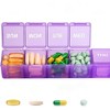 Sukuos XL Pill Box, Case w/Clear Lid, Arthritis-Friendly, BPA-Free, Easy-Clean - 4 of 4