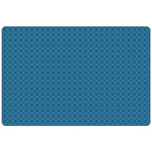Carpets for Kids KIDSoft Comforting Circles Blue & Teal Classroom Rug - 1 of 4