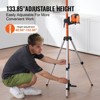 VEVOR Laser Level Tripod, 1/4"-20 & 5/8"-11 Thread Mount, 40.94-133.85 inch Height Adjustment with Level Bubble & Heavy-duty Stand - 4 of 4