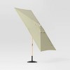 6'x10' Rectangular Outdoor Patio Market Umbrella with Faux Wood Pole - Threshold™ - 4 of 4