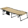 Outsunny Folding Chaise Lounge w/ 5-level Reclining Back, Outdoor Tanning Chair w/ Reading Hole, Outdoor Lounge Chair w/ Side Pocket, Headrest - 4 of 4