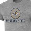 NCAA Montana State Bobcats Men's Gray Tri-Blend T-Shirt - 3 of 3