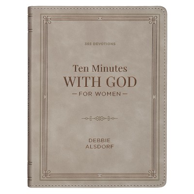 Devotional 10 Minutes with God for Women Faux Leather - (Leather Bound)