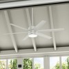 Hunter Fans 60" Solaria Ceiling Fan Fresh White Finish with Light Kit - Energy Efficient, Damp Rated, Whisper-Quiet Motor - 4 of 4
