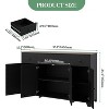 Coucheta 55-inch Sideboard Buffet Cabinet with 4 Doors & 3 Drawers, Adjustable Shelves Modern Kitchen Storage Cupboard for Dining Living Room - 2 of 4