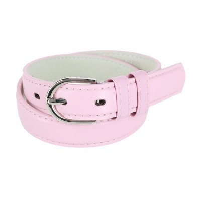 CTM Kid's Leather 1 inch Basic Dress Belt