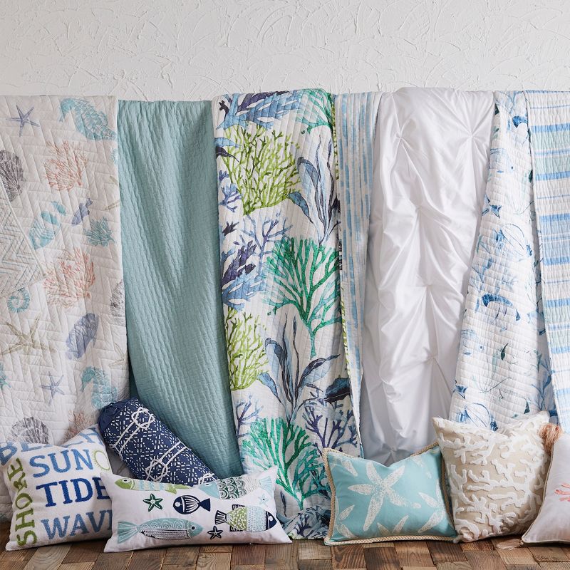 Blue Sea Quilt and Pillow Sham Set - Levtex Home, 4 of 6