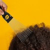 Unique Bargains Metal African Hair Picks Comb 9.06"x2.83" Black 2 Pcs - 3 of 4