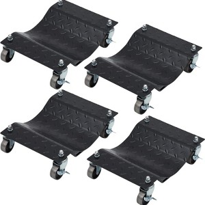Car Dolly 4 Pack, Total 6000lbs High Load Bearing, Antiskid Plate Design, All-Direction Rotatable Wheel, 12’’x16’’ - 1 of 4