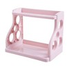 Multifunctional 2 Layer Storage Rack for Kitchen Sauces Knife Organize Pink Double Layer - 3 of 4