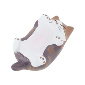 Unique Bargains Decorative Magnets Magnetic Fridge Sticker Irregular Shape Chubby Cute Cat Synthetic Resin 1Pc - 1 of 3