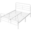 Yaheetech Modern Metal Platform Bed with Geometric Patterned Headboard - 2 of 4