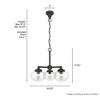 Hunter Fans 20.25" Saddle Creek Ceiling Light Noble Bronze Finish - 3 Bulb Traditional Schoolhouse Chandelier - 2 of 4
