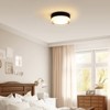 Airsurfer Small Size Flush Mount Ceiling Light 24W Glass Lampshade 2700K Ceiling Light Fixture for Bedroom Kids Room - 3 of 4