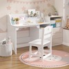 Kids Desk with Chair, Study Desk for Boys Girls with Hutch, Storage Cabinet, Wooden Children Study Table, Student Writing Desk Computer Workstation - 3 of 4