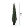 DR.Planzen Artificial Cedar Tree Artificial Cedar Topiary Trees with a pretty light strip  perfect for Christmas Home Decor set of 1 pack. - 4 of 4