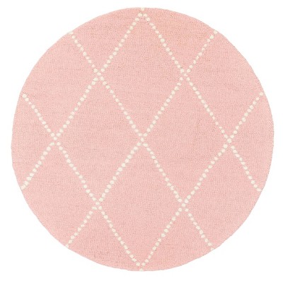 Image of 6' Hand Tufted Elvia Area Rug Baby Pink - nuLOOM