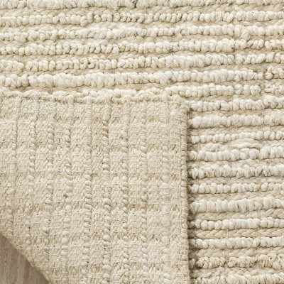 Ivory Elemental Essence 6' x 9' Handwoven Jute Area Rug