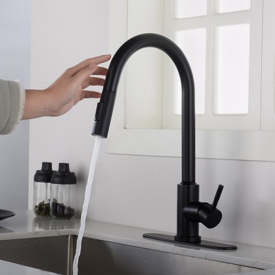 LOVMOR 16"Touch Kitchen Faucet with Pull Down Sprayer,Gold