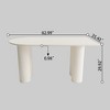 GDFStudio Hestia Modern Irregular Dining Table with Double Pedestal - 3 of 4