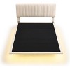 Streamdale Queen Size Upholstered Bed With Sensor Light And Headboard, Floating Velvet Platform Bed - 3 of 4