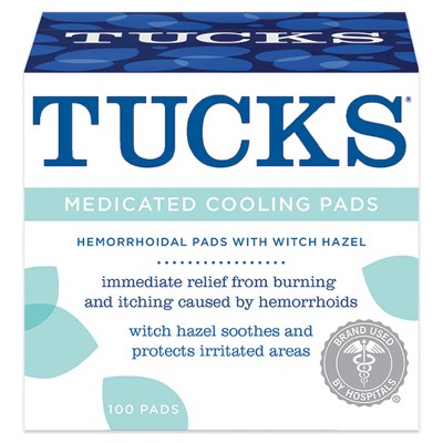 Tucks Medicated Hemorrhoidal Pads - 100ct