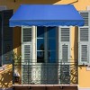 Aoodor 10' x 8' x 5' Retractable Window Awning Sunshade Shelter,Polyester Fabric,with Retractable Brackets and Two Wall Bases - 3 of 4