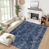Machine Washable Indoor Rug, Non-Slip Low Pile Carpet for Living Room Hallway, Soft Geometric Design, Stain Resistant & Foldable - 2 of 4