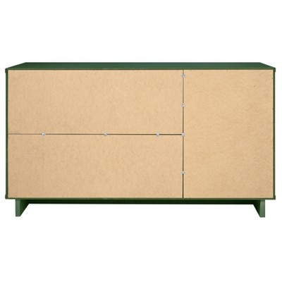 Granville Sage Green 55'' Modern Ribbed 3-Drawer Sideboard