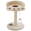 vidaXL Cat Tree Beige and Brown Particle Board Frame, Plush, Sisal Rope - 2 of 4
