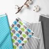 Bacati - Elephants Aqua/Lime/Gray Storage Box Large - 2 of 4
