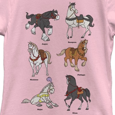 Disney Girl's Disney Favorite Horse Characters T-Shirt - Light Pink - X Small — фото 2