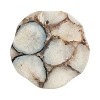 Kate and Laurel Tira Wavy Organic Stone and Metal Table - 4 of 4