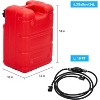 Coucheta Marine Tank, 6 Gallon/55L Portable Storage Marine Tank, Marine Gas Tank with 9.8Ft Hose, Easy to Carry for Outboard Engine Boats, Yacht - 3 of 4