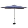 Vynxaria Rectangle Patio Umbrella - Navy Blue, Durable, UV-Resistant with Crank Lift - 4 of 4
