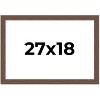 PosterPalooza | 27x18 Wide Barnwood Picture Frame, UV Acrylic, 6 Finishes - Grey, Brown, White, and Black - 2 of 4
