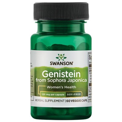 Swanson Genistein from Sophora Japonica - Soy Free 125 mg 60 Veg Caps.