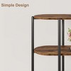Entryway Console Table, 3 Tier Industrial Metal Sofa Table 47.2" Behind Couch Table - 4 of 4