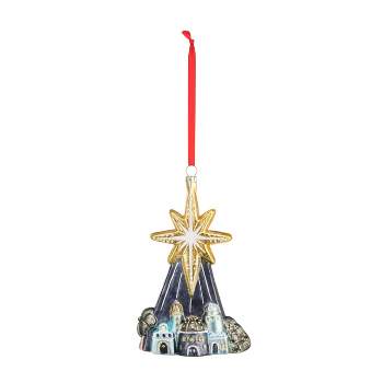 DEMDACO Blown Glass Star Over Bethlehem Ornament